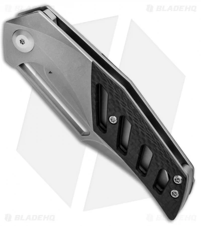 APurvis Blades Primordial Frame Lock Knife Ti/Carbon Fiber (3.25" Stonewash) - Image 2