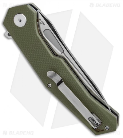 Artisan Cutlery Zumwalt Liner Lock Knife Textured Green G-10 (3.8" Satin) - Image 3