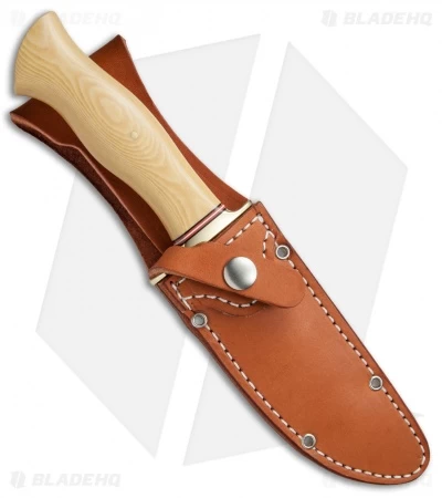 Bark River Vest Pocket Bowie A Fixed Blade Knife Ivory Micarta (5.375" Satin) - Image 3