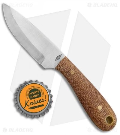 Battle Horse Knives Frontier First Knife Natural Micarta (2.6" Satin Scandi) BHK - Image 4