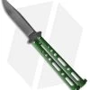 Bear & Son 117 Butterfly Knife Green Zinc (4" Stonewash)