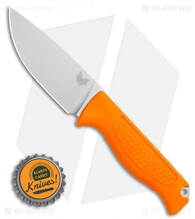 Benchmade 15006 Steep Country Fixed Blade Knife Orange Santoprene (3.5" SW) - Image 4