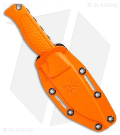 Benchmade 15006 Steep Country Fixed Blade Knife Orange Santoprene (3.5" SW) - Image 2