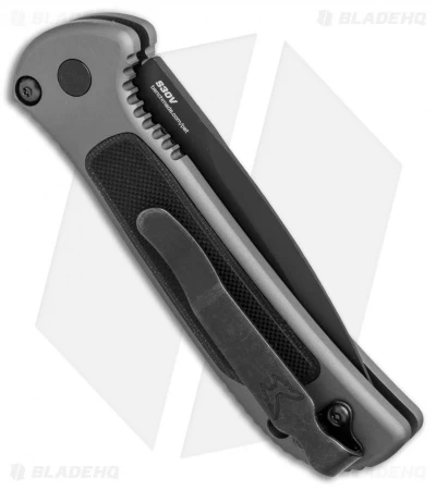 Benchmade 9750BK Mini Coalition Automatic Knife Gray Al/Black G-10 (2.9" Black) - Image 2