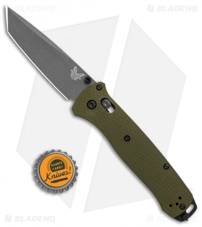 Benchmade Bailout AXIS Lock Knife Green Aluminum (3.4" Gray M4) 537GY-1 - Image 4