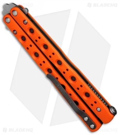 Benchmade 51 Morpho Balisong Butterfly Knife Orange G-10 (4.25" SW) 51-1801 - Image 3