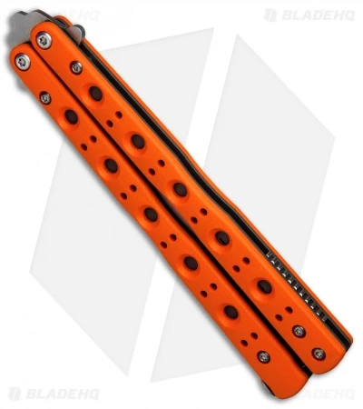 Benchmade 51 Morpho Balisong Butterfly Knife Orange G-10 (4.25" SW) 51-1801 - Image 2