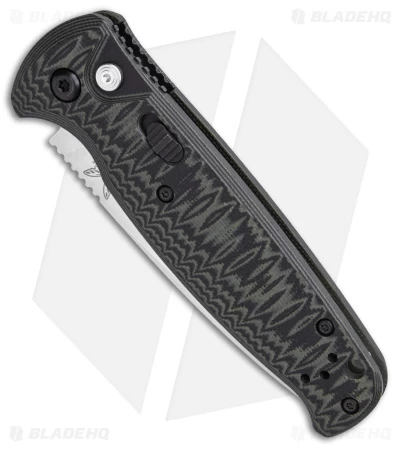 Benchmade CLA Compact Lite Auto Knife Green/Black G-10 (3.4" Satin) 4300-1 - Image 2