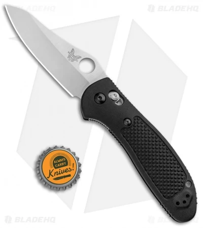 Benchmade Griptilian AXIS Lock Knife Black (3.45" Satin) 550-S30V - Image 4