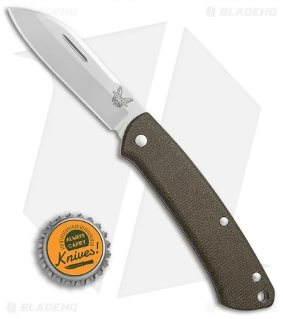 Benchmade Proper Slip Joint Knife Canvas Micarta (2.8" Satin) 319 - Image 4
