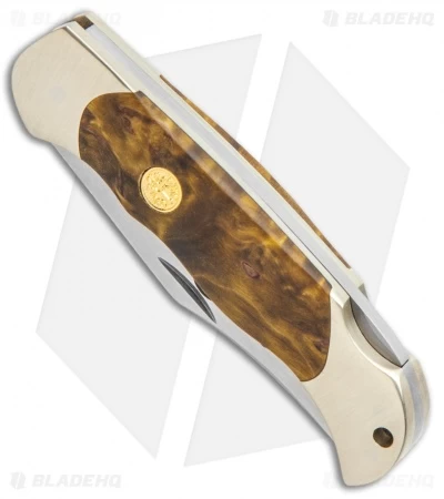 Boker Boy Scout 150th Anniversary Edition Pocket Knife Thuya Wood Handle 115118 - Image 2