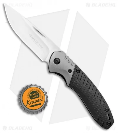 Boker Magnum Advance Pro EDC Liner Lock Knife Black Aluminum (2.8" Black) - Image 5