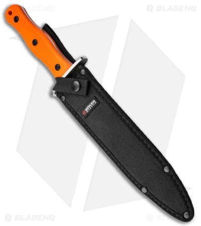 Boker Magnum HL Boar Dagger Fixed Blade Knife Orange TPR (9.01" 440C) 02RY807 - Image 2