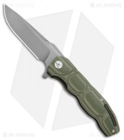 Boker Magnum Leader Liner Lock Knife OD Green G-10 (3.75" Gray) 01MB702