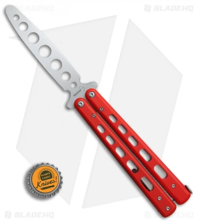Boker Plus Balisong Trainer Butterfly Knife Red G-10 (4" Satin) 01BO712 - Image 4