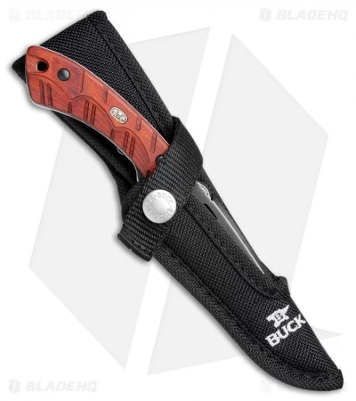 Buck Knives Buck 538 Open Season Small Game Fixed Blade Red Wood (4.25" Satin) 0538RWS - Image 3