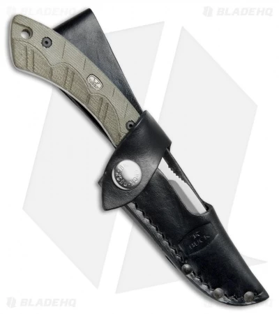 Buck Knives Buck 543 Open Season Caping Knife Fixed Blade OD Green Micarta (3.5" Satin) - Image 3