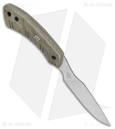 Buck Knives Buck 543 Open Season Caping Knife Fixed Blade OD Green Micarta (3.5" Satin) - Image 2