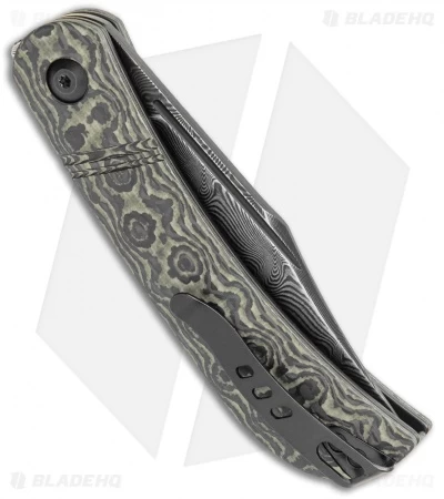 CIVIVI Appalachian Drifter Knife Yellow G-10 W/ Rose CF (2.9" Dam) C2015DS-3 - Image 3