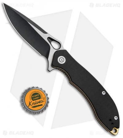 CIVIVI Aquila Flipper Liner Lock Knife Black G-10 (3.4" Black) C805E - Image 4