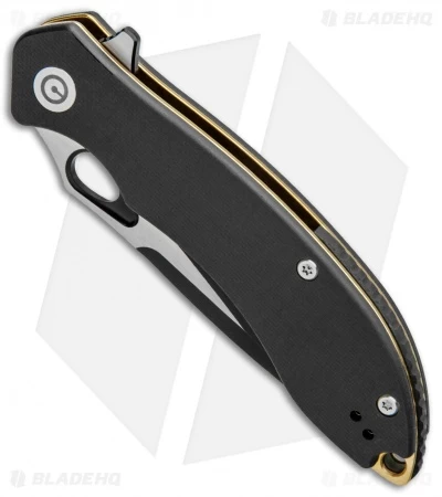 CIVIVI Aquila Flipper Liner Lock Knife Black G-10 (3.4" Black) C805E - Image 2