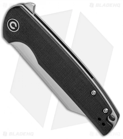 CIVIVI Brigand Liner Lock Knife Black G-10 (3.5" Satin D2) C909C - Image 2