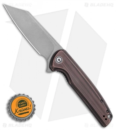 CIVIVI Brigand Liner Lock Knife Dark Copper (3.5" SW 154CM) C909D - Image 4