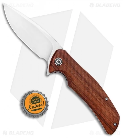 CIVIVI Incite Liner Lock Knife Cuibourtia Wood (3.7" Satin) C908D - Image 4