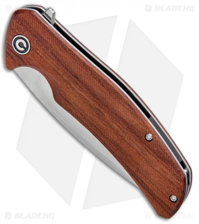 CIVIVI Incite Liner Lock Knife Cuibourtia Wood (3.7" Satin) C908D - Image 2