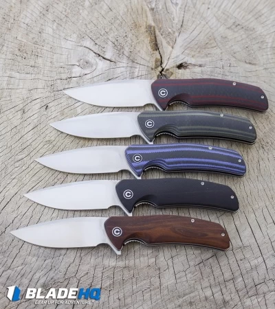 CIVIVI Incite Liner Lock Knife Cuibourtia Wood (3.7" Satin) C908D - Image 6