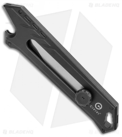 CIVIVI Mandate Black Titanium Utility Knife (9Cr18MoV + Damascus) - Image 2