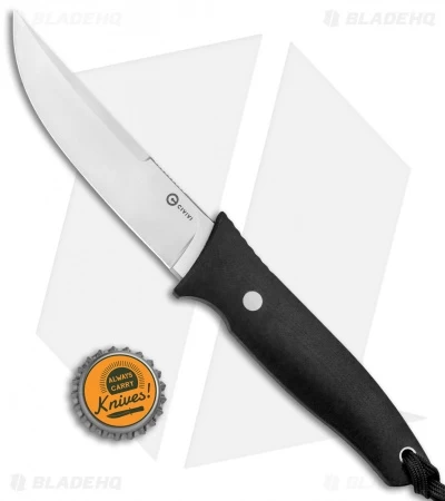 CIVIVI Terzuola Tamashii Fixed Blade Knife Black G-10 (4.07" Satin) - Image 4