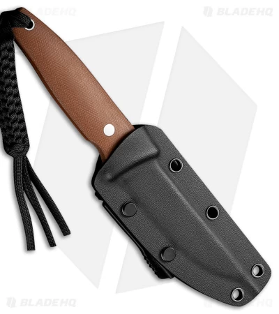 CIVIVI Terzuola Tamashii Fixed Blade Knife Brown Micarta (4" SW) C19046-5 - Image 2