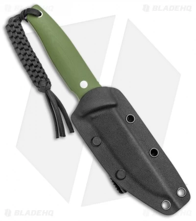 CIVIVI Terzuola Tamashii Fixed Blade Knife Green G-10 (4.07" Satin) - Image 3