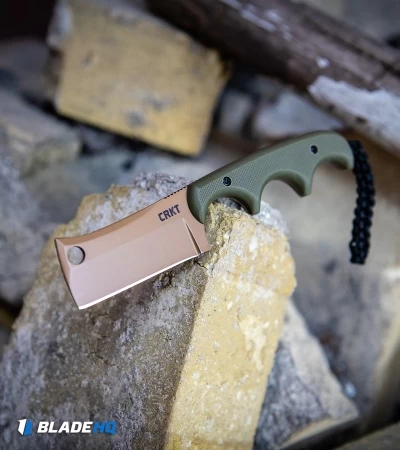 CRKT Folts Desert Warrior Minimalist Cleaver Neck Knife (2.1" Copper D2) - Image 5
