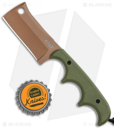 CRKT Folts Desert Warrior Minimalist Cleaver Neck Knife (2.1" Copper D2) - Image 4