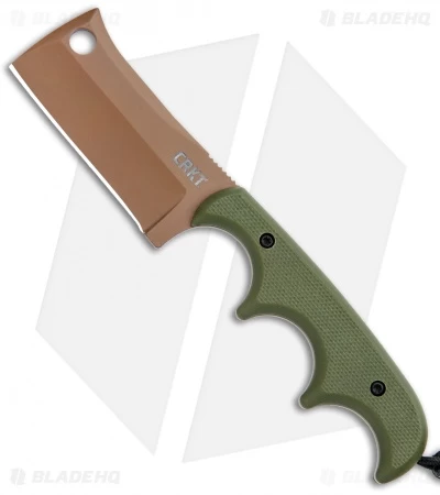 CRKT Folts Desert Warrior Minimalist Cleaver Neck Knife (2.1" Copper D2)