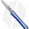 CRKT Stickler Liner Lock Assisted Flipper Knife Blue Aluminum (3.4" Satin)