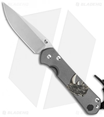 Chris Reeve Large Sebenza 31 Knife CGG Rhino (3.625" Stonewash)