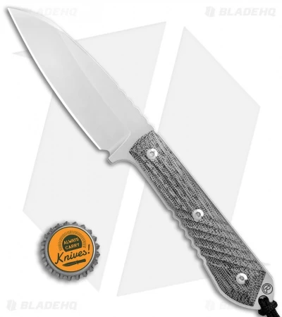 Chris Reeve Nyala Insingo Fixed Blade Knife Black Micarta (3.75" Stonewash) - Image 4