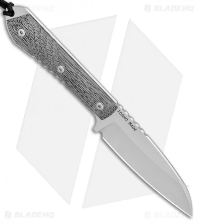Chris Reeve Nyala Insingo Fixed Blade Knife Black Micarta (3.75" Stonewash) - Image 2