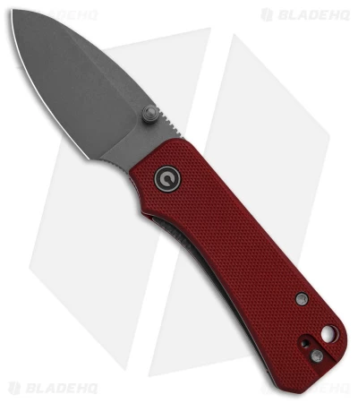 CIVIVI Baby Banter Liner Lock Knife Burgundy G-10 (2.4â Stonewash)