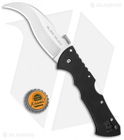 Cold Steel 4" Black Talon 2 Lock Back Knife (4" Satin CPM-S35VN) 22B - Image 4