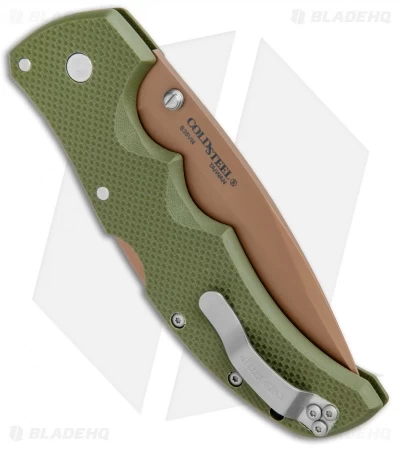 Cold Steel Recon 1 Spear Point Lockback Knife Desert Warrior G-10 (4" Copper) - Image 3