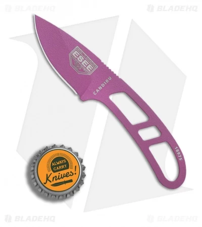ESEE Candiru Fixed Blade Neck Knife (2" Purple) - Image 4