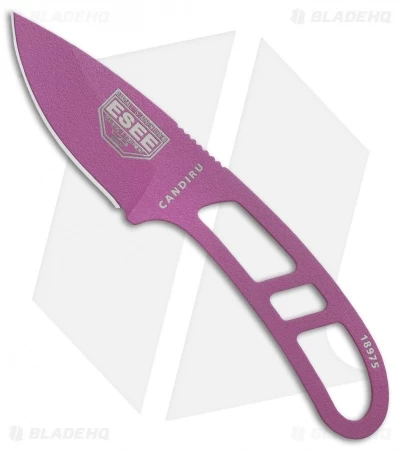 ESEE Candiru Fixed Blade Neck Knife (2" Purple)