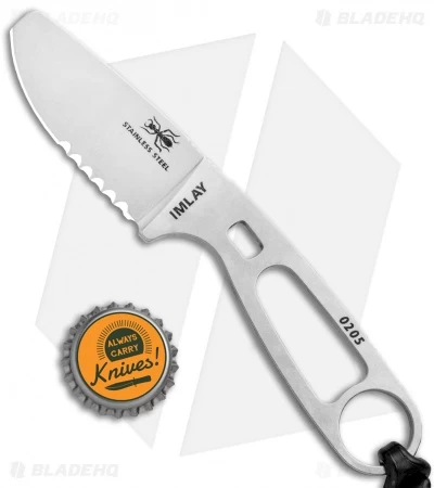 ESEE Imlay Knife W/ Sheath, Clip & Retention Strap, Black Sheath ESEE-IMLAY - Image 4