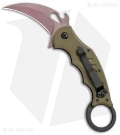 Fox Knives Desert Warrior Karambit OD Green G-10 (2.5" Copper PVD)