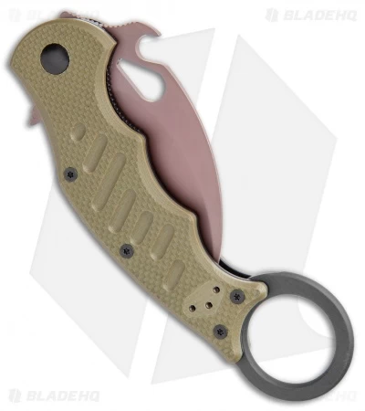 Fox Knives Desert Warrior Karambit OD Green G-10 (2.5" Copper PVD) - Image 3