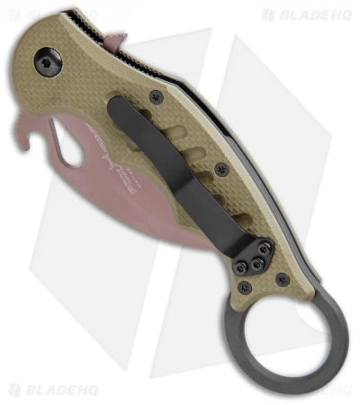 Fox Knives Desert Warrior Karambit OD Green G-10 (2.5" Copper PVD) - Image 2